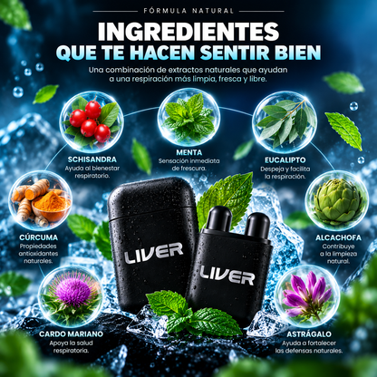 LIVER RESET™ — Inhala. Refresca. Renueva.